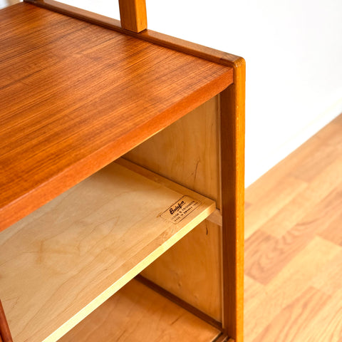 Bookshelf in teak & beech by Bertil Fridhagen