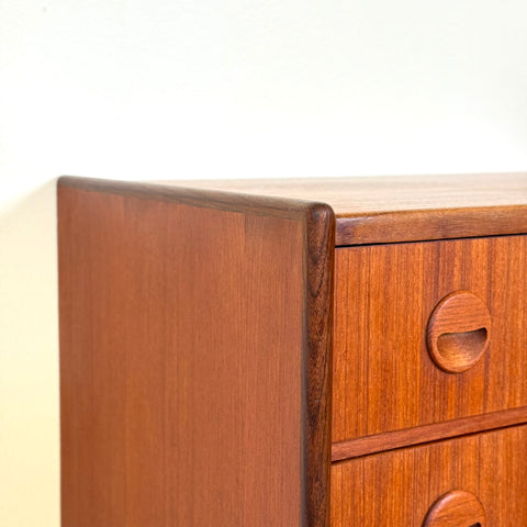 Chest of 6 drawers in teak by Kai Kristiansen, 1950s-60s, Denmark - Beyo Vintage