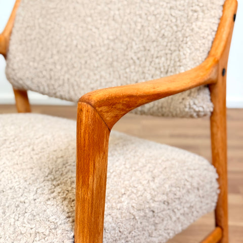 Armchairs 'Joel' in solid oak by The Andersson Brothers Industries in Ekenässjön, 1950s-60s, Sweden