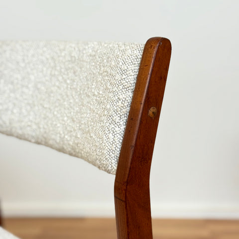 Set om 4 matstolar i teak, 1950-60-tal, Danmark