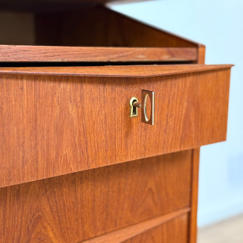 Writing desk in teak, 1950s-60s, Denmark - Beyo Vintage