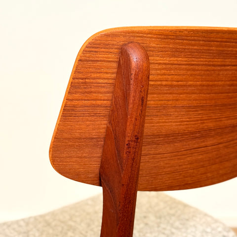 Set om 6 matstolar i teak av Farstrup, 1950-60-tal, Danmark