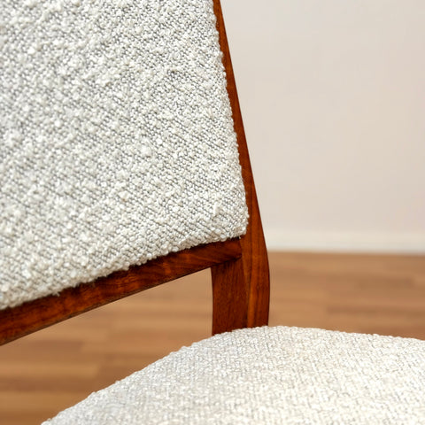 Dining chairs in walnut by Skaraborgs Möbelindustri AB