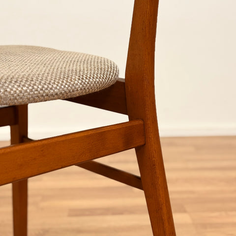 Set om 4 matstolar i teak och bok, av Farstrup, 1950-60-tal, Danmark
