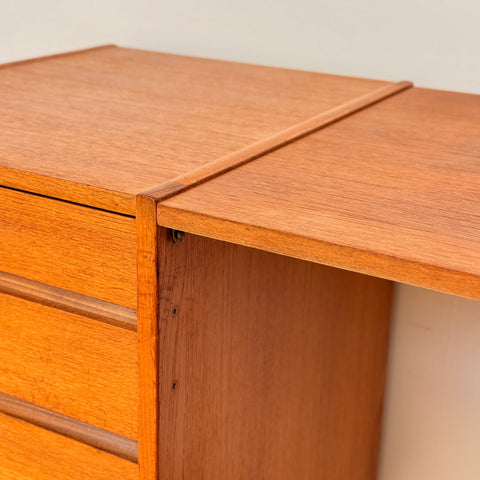 MISSING TYPE Modular working desk in teak, 1950s-60s, Denmark - Beyo Vintage