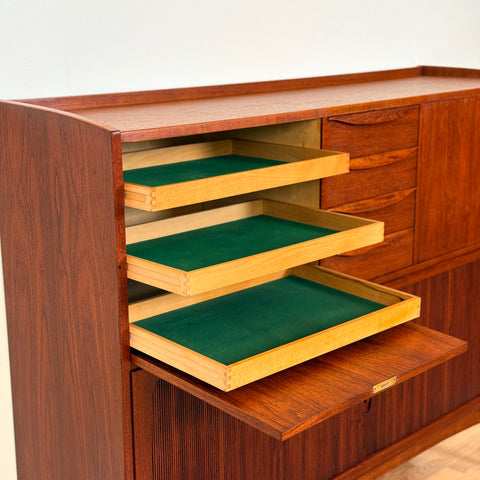 Highboard in teak by Ahlström Osakeyhtiö Warkaus, 1950s-60s, Finland - Beyo Vintage