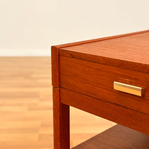 Set of 2 bedside tables in teak, 1950s-60s, Sweden