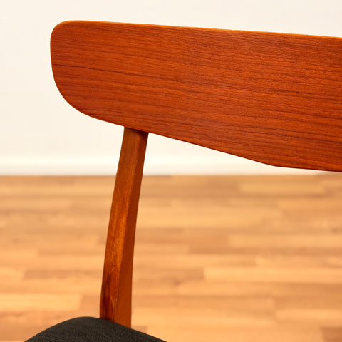 Set of 4 dining chairs in teak & beech by Findahl, 1950s-60s, Denmark