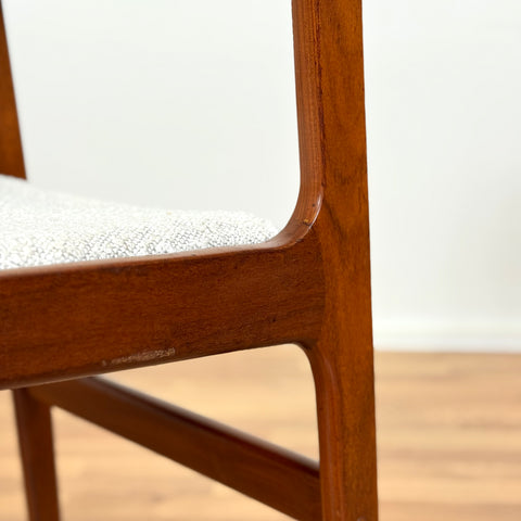 Set om 4 matstolar i teak, 1950-60-tal, Danmark
