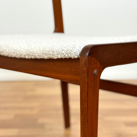 Set om 4 matstolar i teak, 1950-60-tal, Danmark
