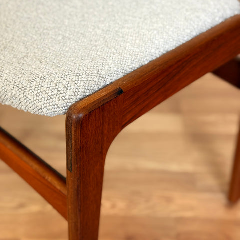 Set of 4 dining chairs in teak by Erik Buch, 1950s-60s, Denmark