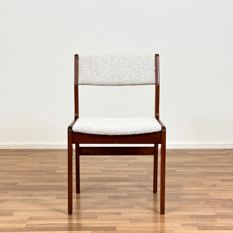 Set om 4 matstolar i teak, 1950-60-tal, Danmark