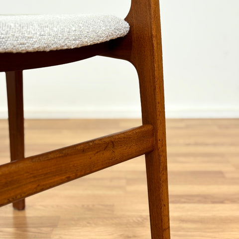 Set om 4 matstolar i teak, 1950-60-tal, Danmark