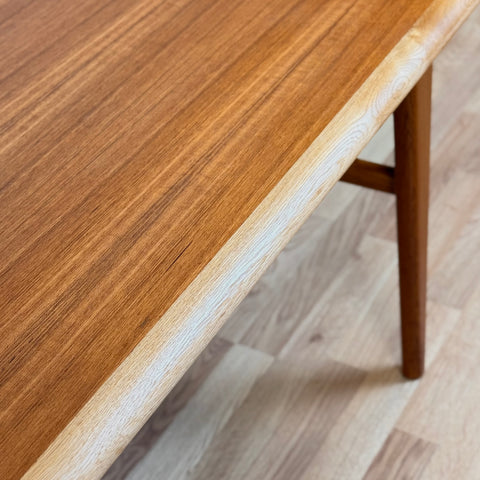 PRICE Coffee table in teak and oak, 1950s-60s, Denmark - Beyo Vintage