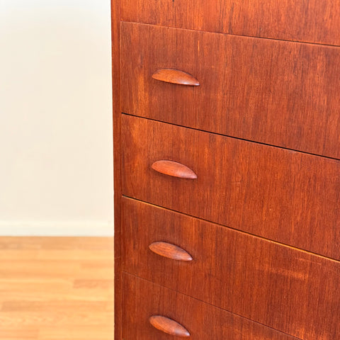 Chest of drawers in teak, 1950s-60s, Denmark