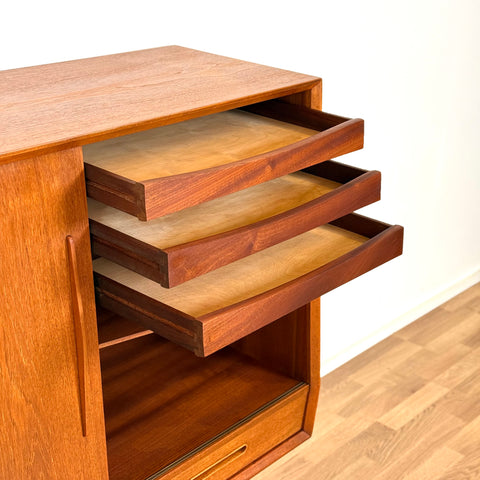 Highboard in teak, 1950s-60s, Denmark - Beyo Vintage
