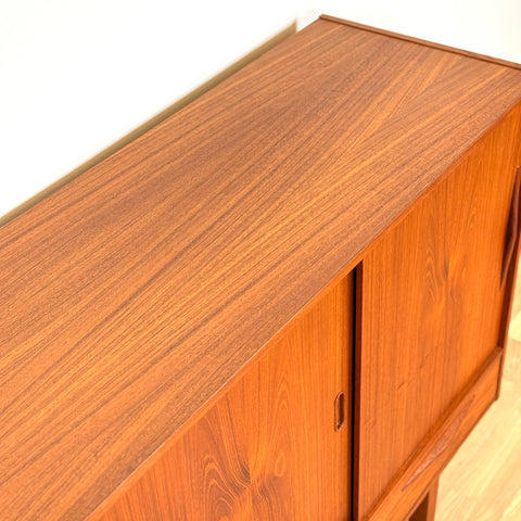 Highboard in teak, 1950s-60s, Denmark - Beyo Vintage