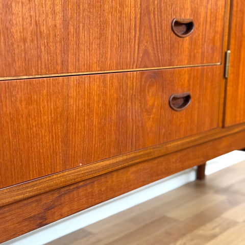 Highboard in teak, 1950s-60s, Denmark - Beyo Vintage