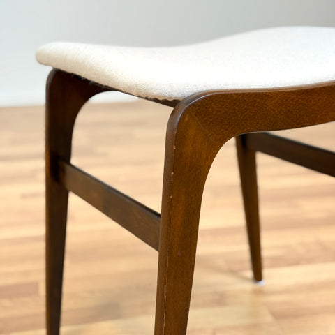 Stool in stained beech, 1950s-60s - Beyo Vintage