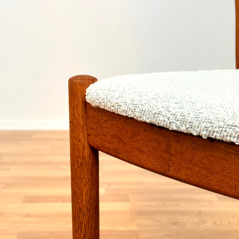 Set of 4 dining chairs in oak, by FDB Møbler, 1950s-60s, Denmark