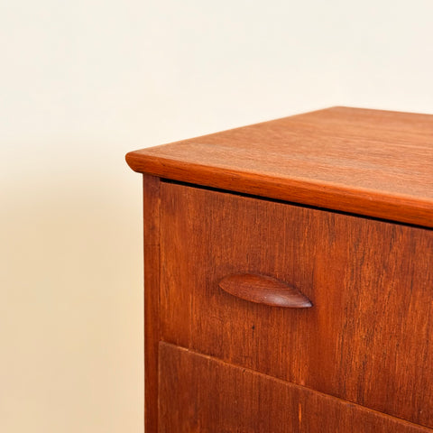 Chest of drawers in teak, 1950s-60s, Denmark