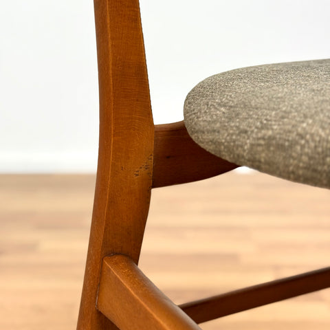 Set of 4 dining chairs in teak & beech, 1950s-60s, Denmark - Beyo Vintage