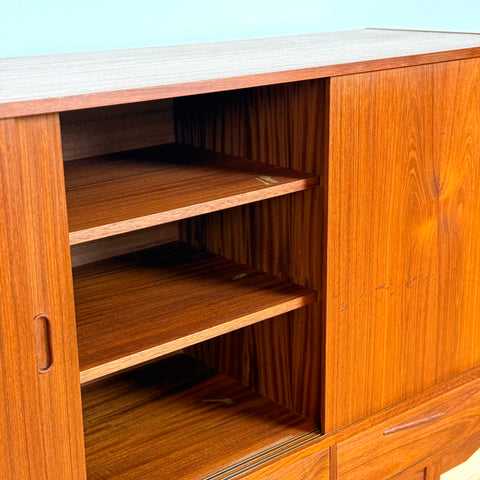 Highboard in teak, 1950s-60s, Denmark - Beyo Vintage