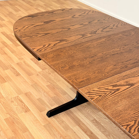 Oval dining table in oak by Farstrup, 1960s-70s, Denmark