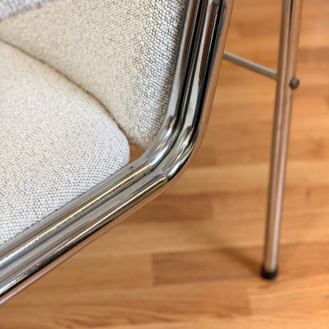 Two armchair in chrome 'model Dodó', 1960s-70s, Hungary