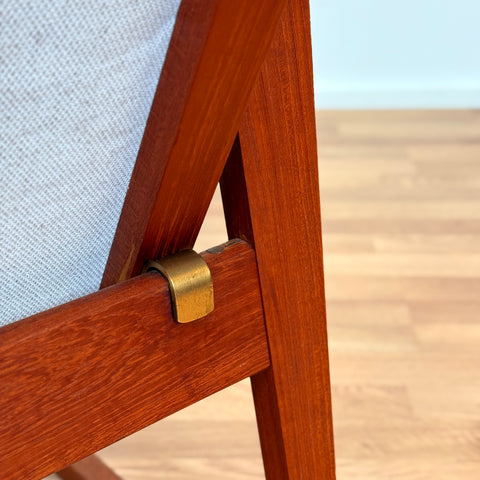 Armchair in solid teak, 1950s-60s, Denmark