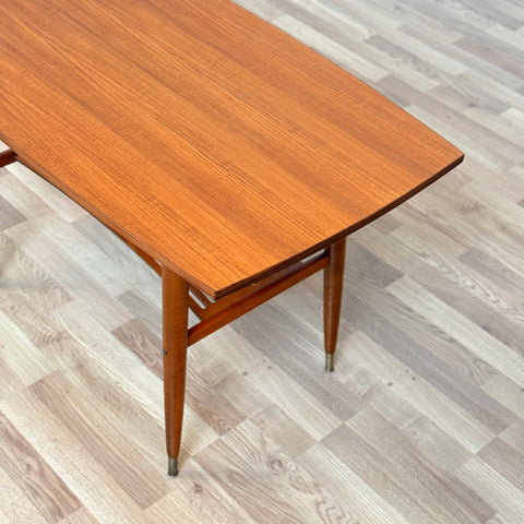 Coffee table in teak & beech, 1950s-60s, Sweden