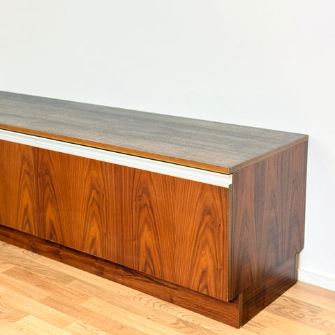 Sideboard "Mambo" in walnut by Jan Ole Ertzeid, 1970s, Denmark - Beyo Vintage