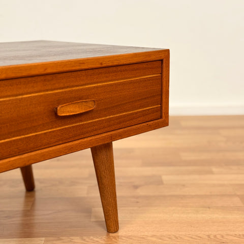 Side table in teak & walnut, 1950s-60s, Denmark