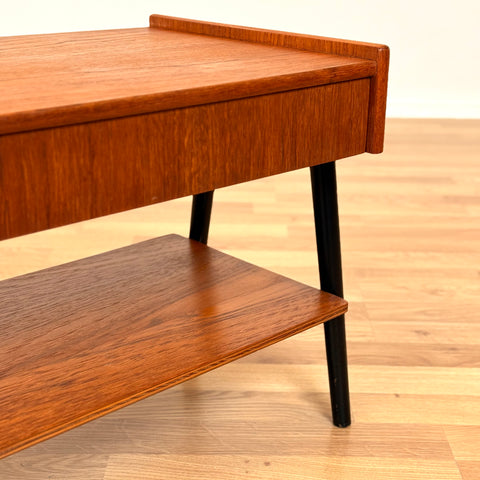 Set of 2 bedside table in teak by AB Carlström & co. möbelfabrik, 1950s-60s, Sweden