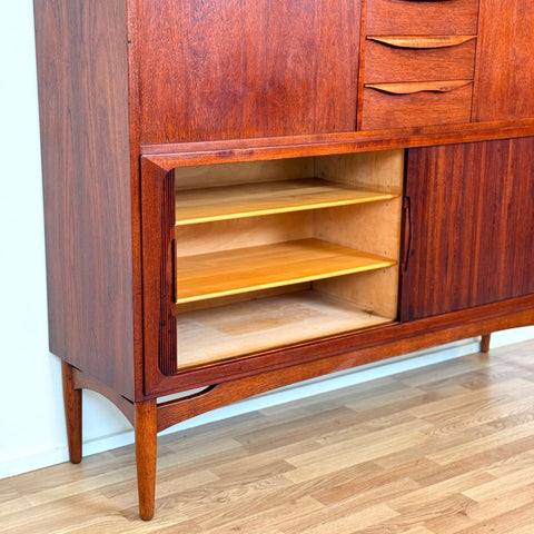 Highboard in teak by Ahlström Osakeyhtiö Warkaus, 1950s-60s, Finland - Beyo Vintage