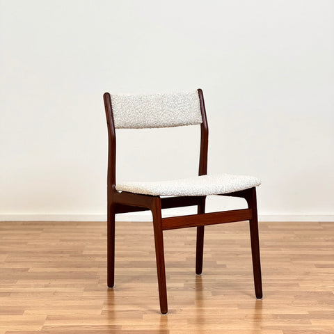 Set om 4 matstolar i teak, 1950-60-tal, Danmark