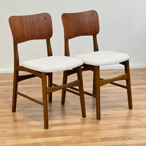 Pair of 2 dining chairs, IB Kofod Larsen - Beyo Vintage