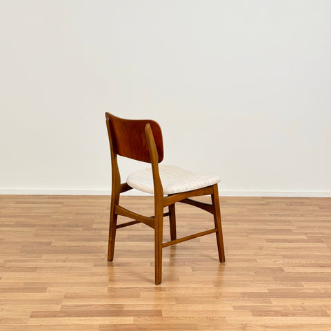 Set of 2 chairs in teak and beech, 1950-60s, Denmark - Beyo Vintage