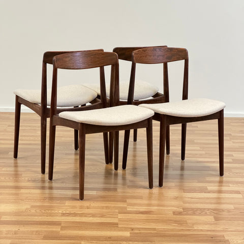 Set of 4 dining chairs in mahogany - Beyo Vintage